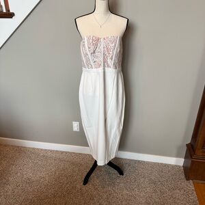 NWT City Chic Ivory Strapless Dress